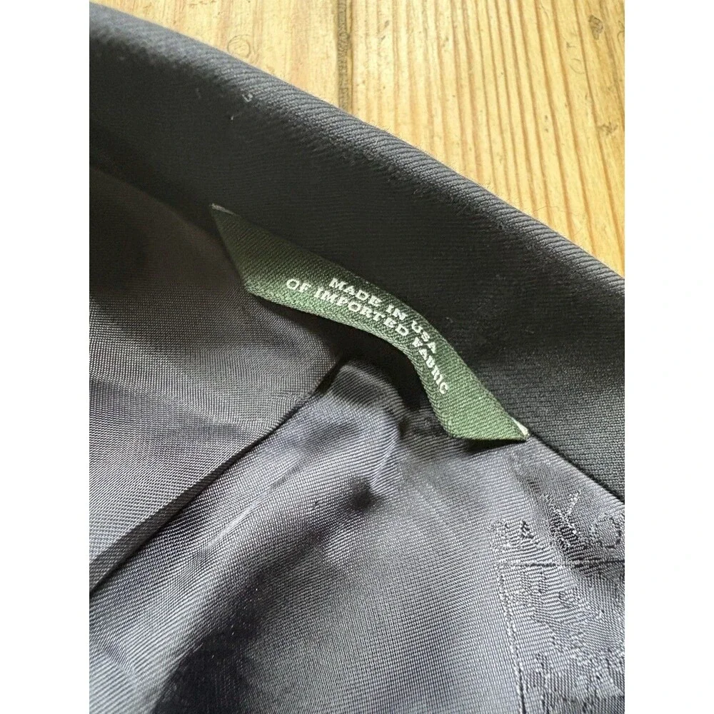 Brooks Brothers Country Club Blazer 43R Madison Saxxon Wool Gold Button Navy